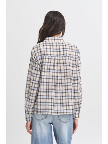 b.young Blouse lichtblauw/beige