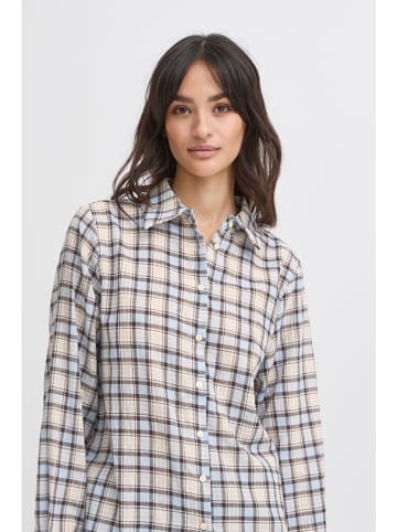 b.young Blouse lichtblauw/beige