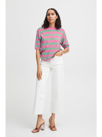 b.young Pullover in Pink/ Grün