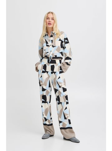 b.young Broek lichtblauw/beige