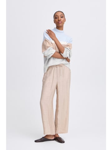 b.young Pullover in Hellblau/ Grau/ Beige