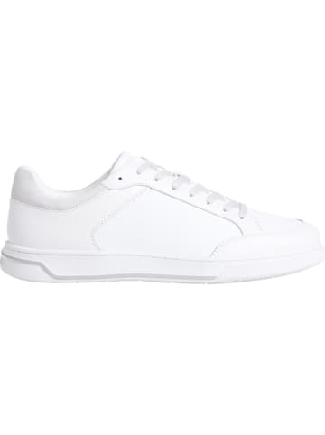 Calvin Klein Skórzane sneakersy w kolorze białym