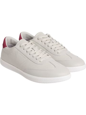 Calvin Klein Leder-Sneakers in Creme