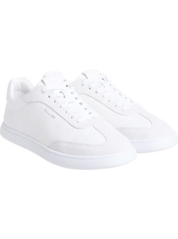 Calvin Klein Leder-Sneakers in Weiß