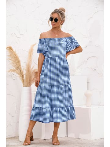 Ariel Tesoro Kleid in Blau/ Weiß