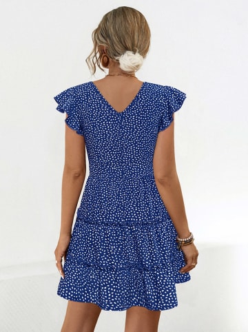 Ariel Tesoro Kleid in Blau/ Weiß