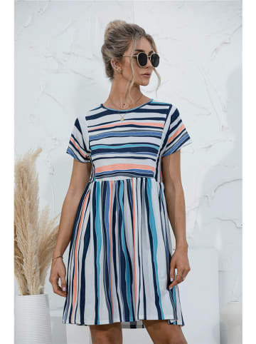 Ariel Tesoro Kleid in Dunkelblau/ Weiß