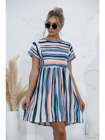 Ariel Tesoro Kleid in Dunkelblau/ Weiß