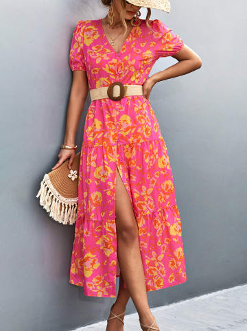 Ariel Tesoro Kleid in Pink/ Gelb