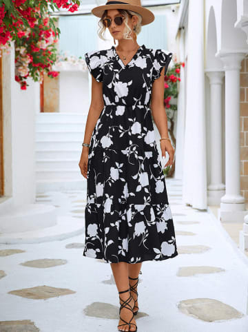 Ariel Tesoro Kleid in Schwarz/ Weiß