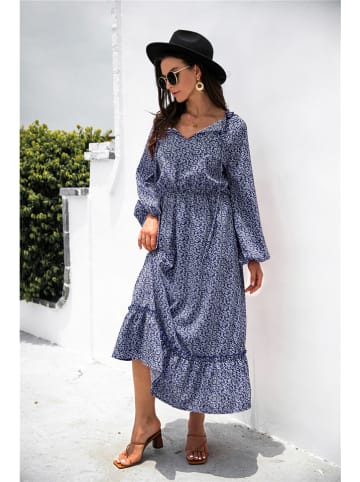 Ariel Tesoro Kleid in Dunkelblau/ Weiß