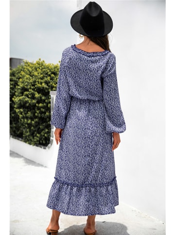 Ariel Tesoro Kleid in Dunkelblau/ Weiß