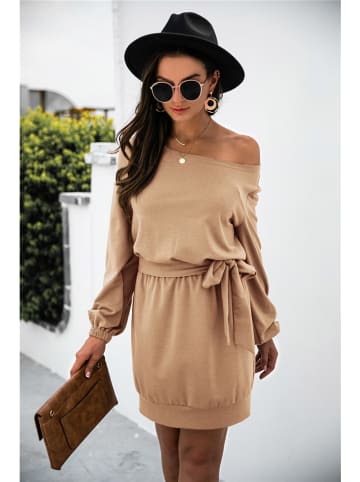 Ariel Tesoro Kleid in Beige