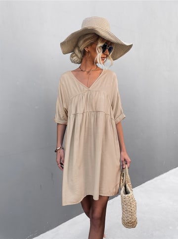 Ariel Tesoro Kleid in Beige