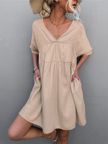 Ariel Tesoro Kleid in Beige