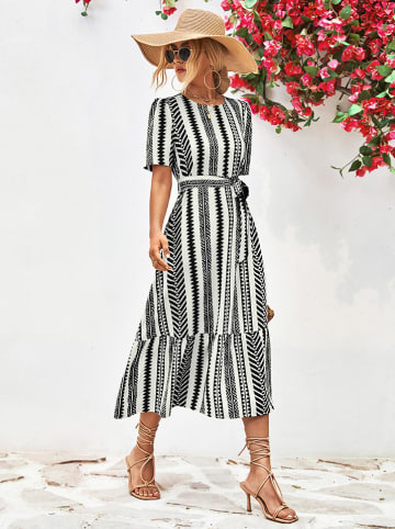 Ariel Tesoro Kleid in Schwarz/ Weiß