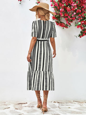 Ariel Tesoro Kleid in Schwarz/ Weiß