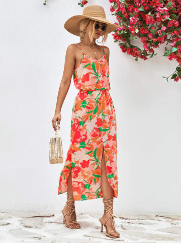Ariel Tesoro Kleid in Orange/ Grün