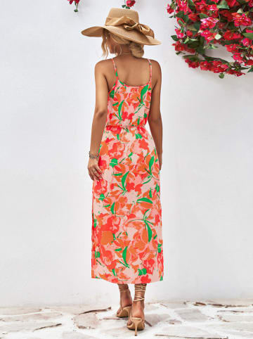 Ariel Tesoro Kleid in Orange/ Grün