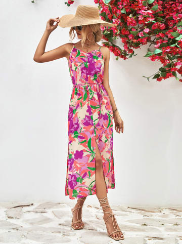 Ariel Tesoro Kleid in Lila/ Beige