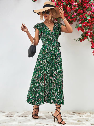 Ariel Tesoro Kleid in Grün/ Schwarz