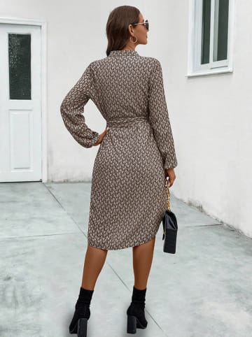 Ariel Tesoro Jurk beige/zwart
