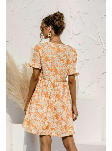 Ariel Tesoro Kleid in Orange/ Creme