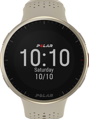 Polar Zegarek fitness "Pacer Pro" w kolorze złoto-beżowym