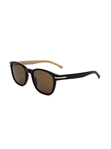 Hugo Boss Herren-Sonnenbrille in Schwarz/ Hellbraun
