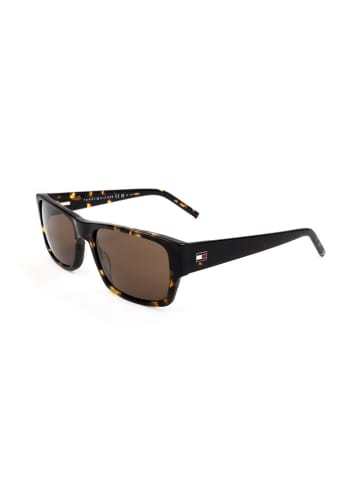 Tommy Hilfiger Heren zonnebril zwart/lichtbruin