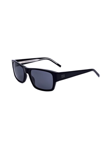 Tommy Hilfiger Herren-Sonnenbrille in Schwarz/ Dunkelblau