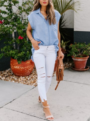 LA Angels Bluse in Hellblau