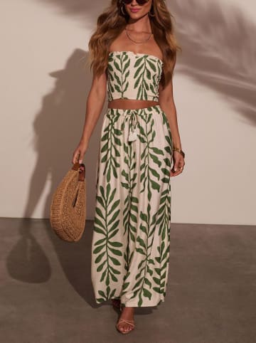 LA Angels Marlenehose in Creme/ Khaki