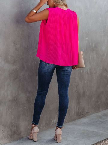 LA Angels Plissee-Bluse roze