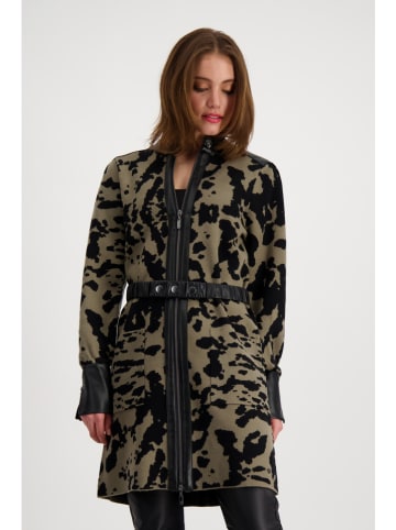 monari Longcardigan in Khaki/ Schwarz