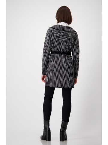 monari Cardigan in Schwarz/ Grau