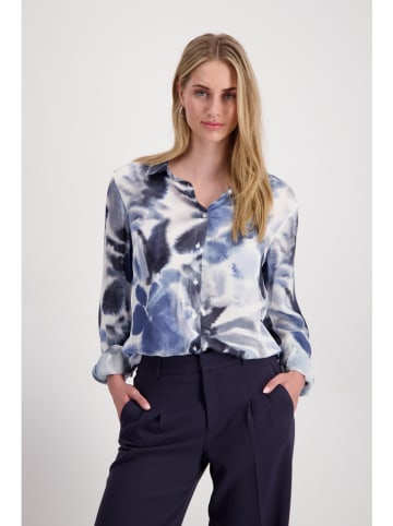 monari Blouse blauw/wit