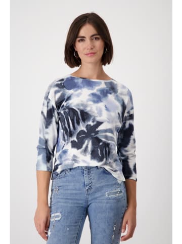 monari Longsleeve in Blau/ Weiß