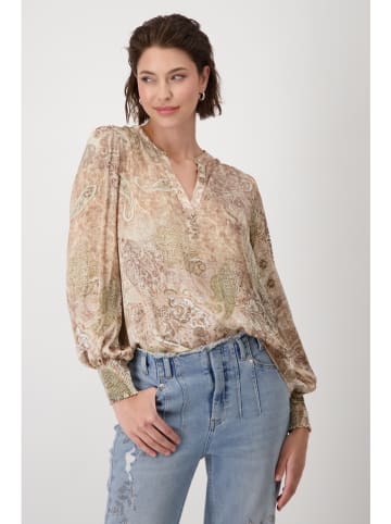 monari Bluse in Hellbraun