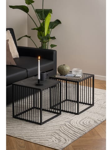 Actona Bijzettafel "Strington" zwart - (B)40 x (H)40 x (D)40 cm