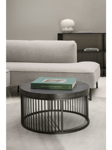 Actona Couchtisch "Strington" in Schwarz - (H)35 x Ø 65 cm