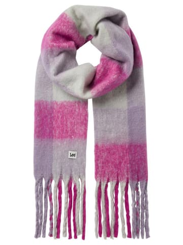 Lee Schal in Pink/ Grau