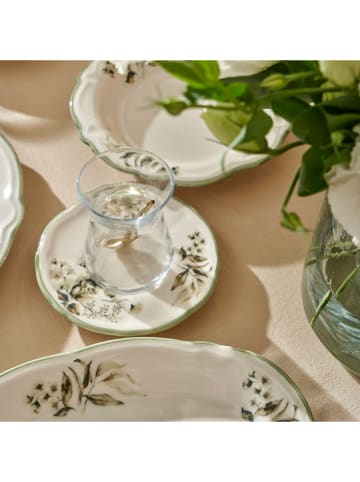 BELLA MAISON 26-delig ontbijtservies "Julia" wit/groen