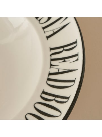 BELLA MAISON Pastabord "Book Lovers" wit/zwart - Ø 28 cm