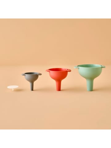BELLA MAISON 3-delige trechterset oranje/grijs/groen