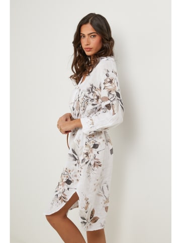 Le Monde du Lin Leinen-Kleid in Weiß