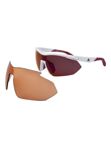 adidas Damen-Sonnenbrille in Weiß/ Orange