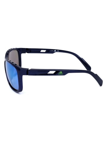 adidas Herren-Sonnenbrille in Schwarz/ Hellblau