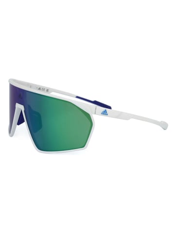 adidas Herren-Sonnenbrille in Grün/ Weiß