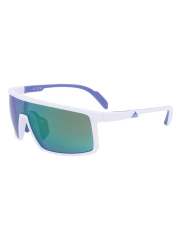 adidas Unisex-Sonnenbrille in Weiß/ Grün